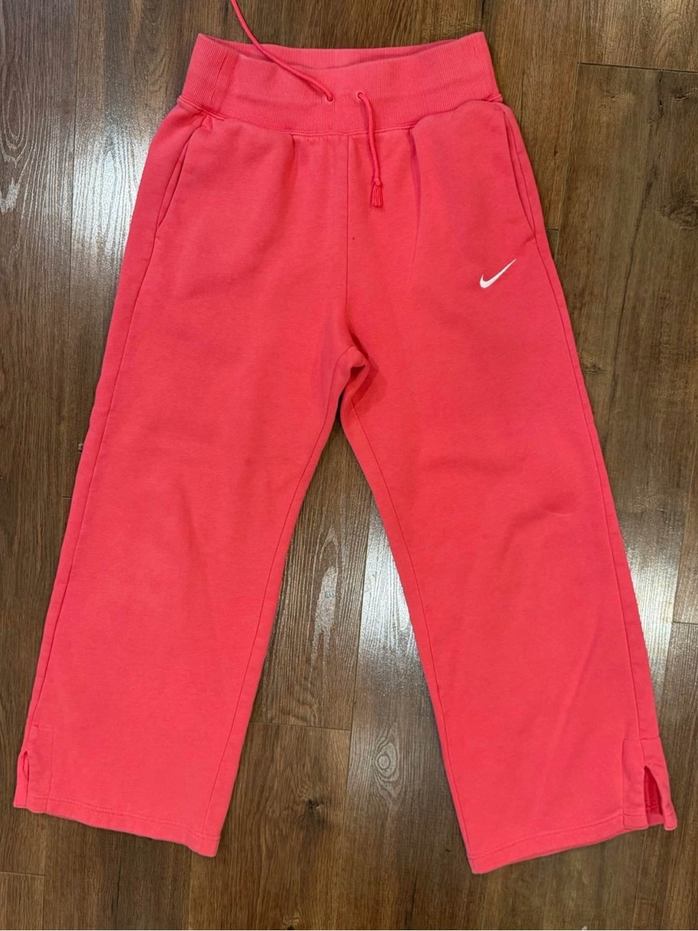 Nike Women's Sportswear Phoenix Fleece High-Waisted Wide-Leg Sweatpants Size Med